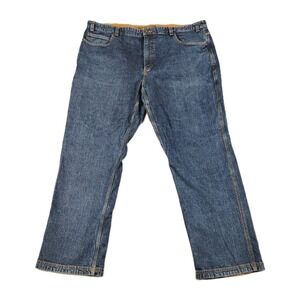 Duluth Trading Mens Flex Ballroom Size 46x32 Relaxed Fit‎ Jeans Blue Denim